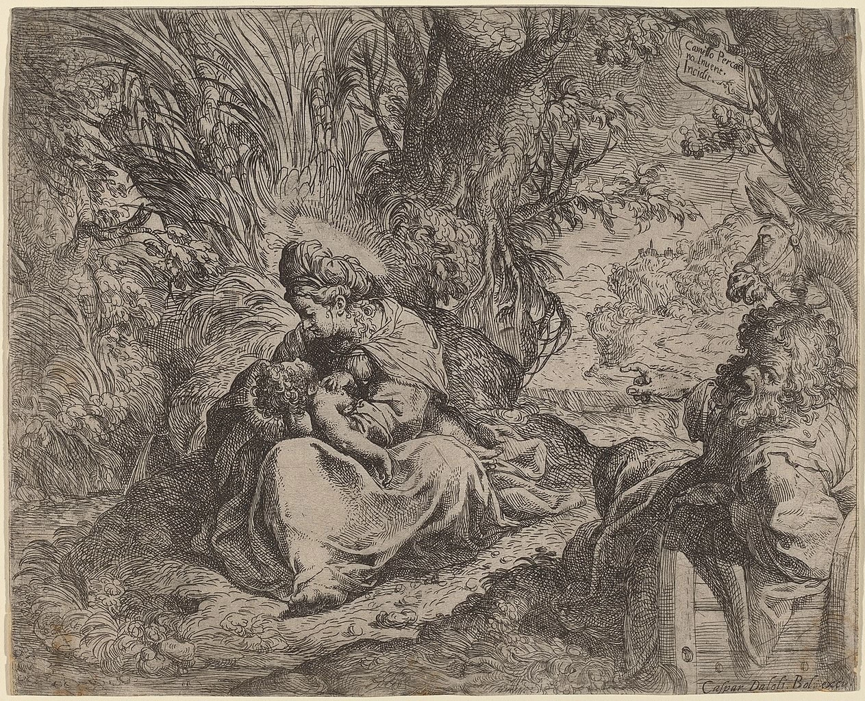 Riposo della fuga in Egitto - National Gallery of Art, Washington DC 1